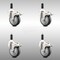 Service Caster 4 Inch 316SS Thermoplastic Rubber Swivel 7/8 Inch Stem Caster Set Lock Brake SCC-SS316TTLEX20S414-TPRB-78-4 - alternate 2